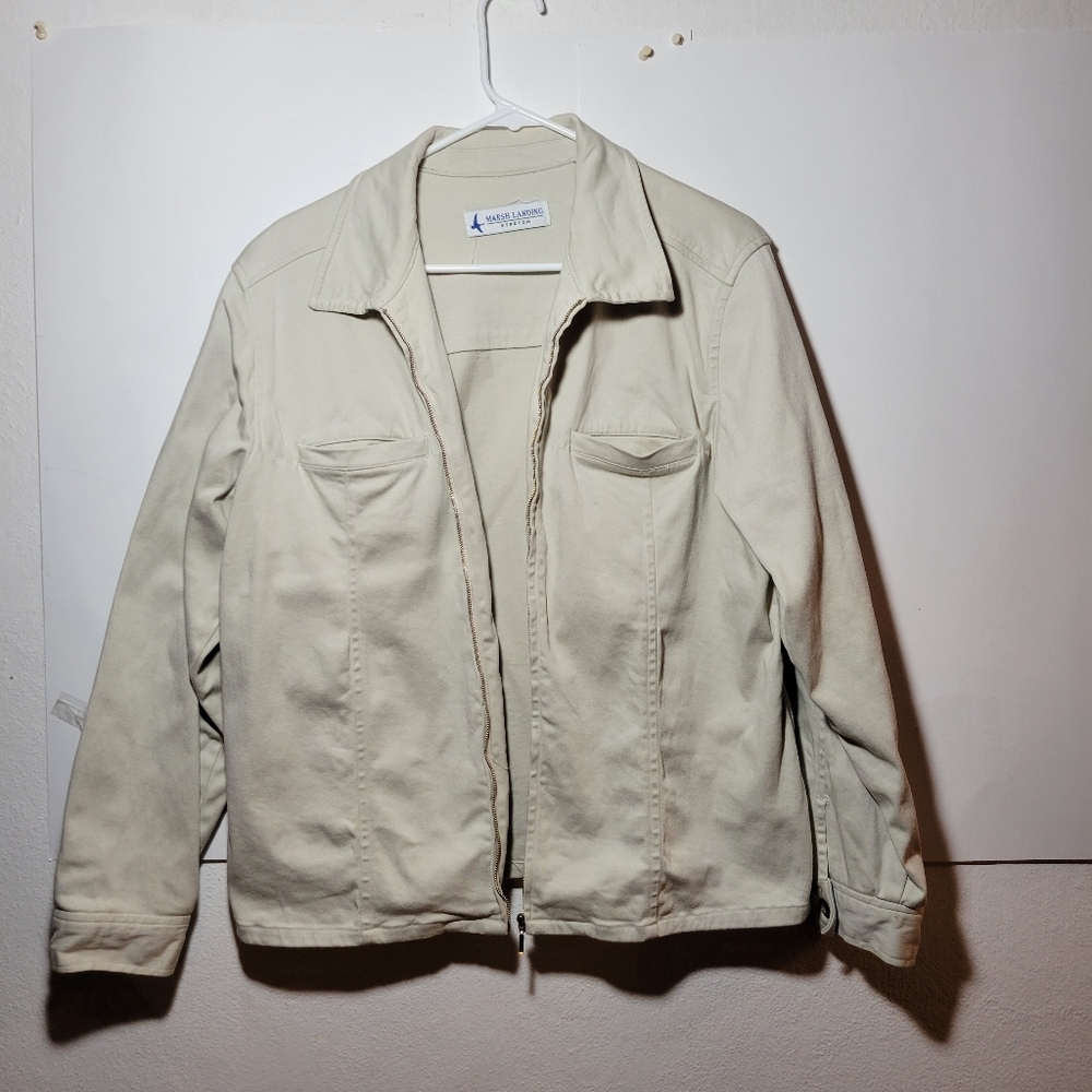 Marsh Landing Zip Front Jacket Size Medium womens